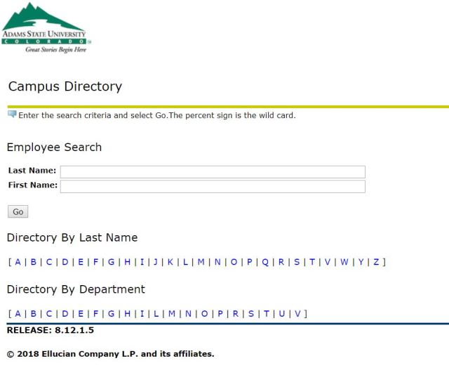 ASU directory